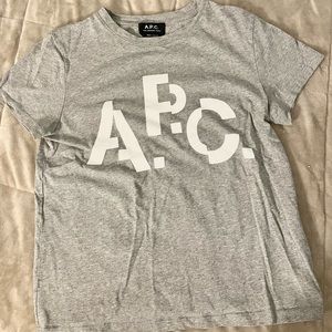 NWOT apc grey logo tshirt